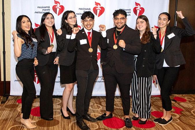 A group of AHA's Hispanic Serving Institutions Scholars Program 2021 scholars